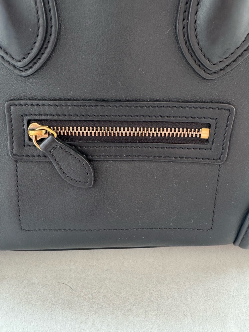 Celine Black Nano Crossbody with Gold Hardware. Phoebe Philo Era - Picture 4 of 13